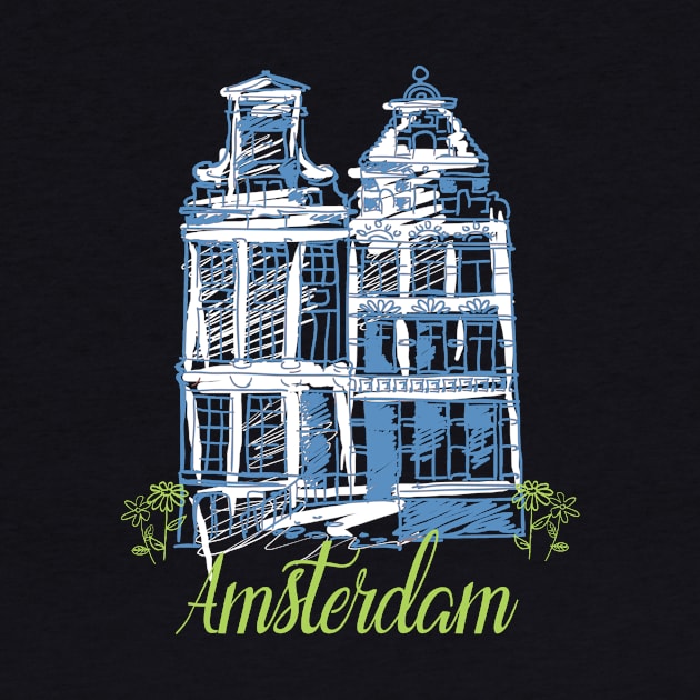 Amsterdam Traveler Art by 4Craig